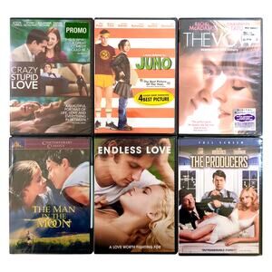 Romantic Movie DVD Lot of 6 - Juno, The Vow, Crazy Stupid Love - NEW SEALED